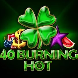Official Slots logo: 40 Burning Hot by Amusnet Interactive at CrownPlay Casino