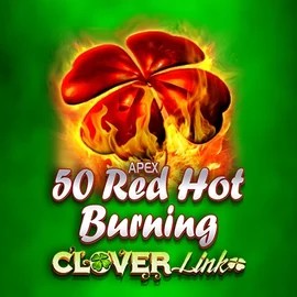 Enjoy 50 Red Hot Burning Clover Links by Novomatic – logo hosted on ccrownplay.com