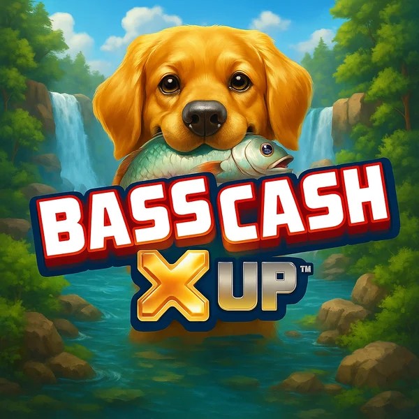 Official Slots logo: Bass Cash X UP by Alchemy Gaming at CrownPlay Casino