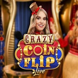 Crazy Coin Flip by Evolution, showcased at ccrownplay.com – game logo
