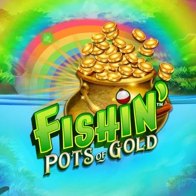 Slots logo of Fishin Pots Of Gold from Gameburger Studios at CrownPlay Casino