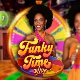 Funky Time online game logo by Evolution on ccrownplay.com