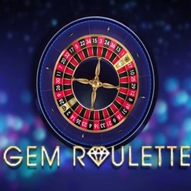 Gem Roulette slot logo by iSoftBet at CrownPlay Casino