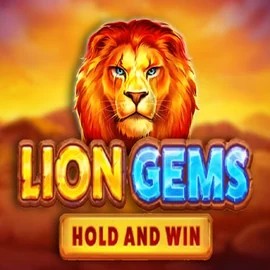 Lion Gems Hold and Win slot visual from Playson available on ccrownplay.com