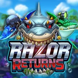 Razor Returns online game logo by Push Gaming on ccrownplay.com