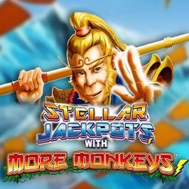 Stellar Jackpots with More Monkeys by Lightning Box Game, showcased at ccrownplay.com – game logo