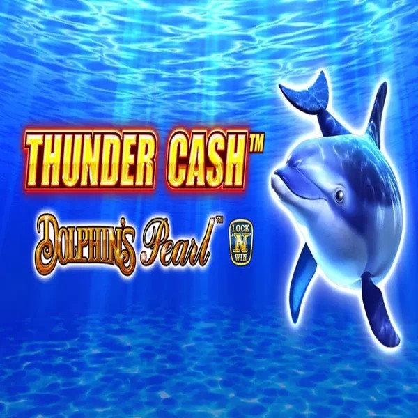 Thunder Cash Dolphins Pearl logo by Novomatic at CrownPlay Casino