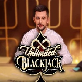 Unlimited Blackjack logo by Ezugi at CrownPlay Casino